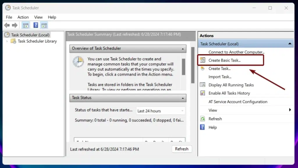 Create Basic Task Create Basic Task