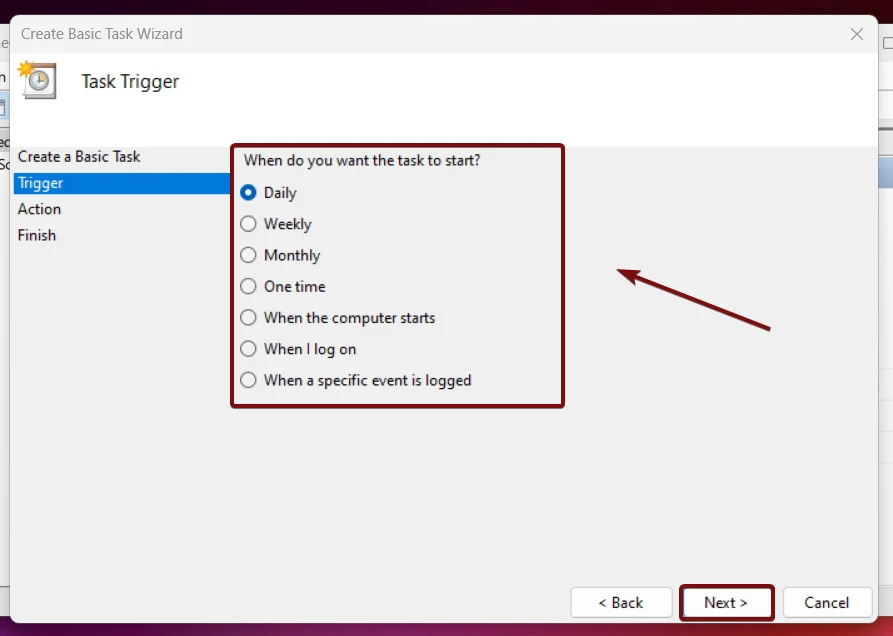Setup Triggers Setup Triggers