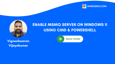 ENABLE MSMQ SERVER ON WINDOWS 11 USING CMD & POWERSHELL