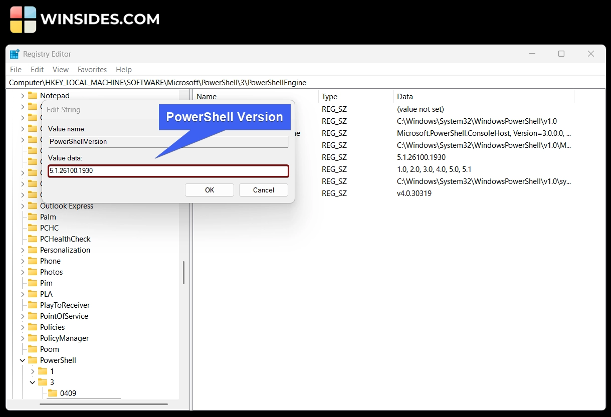How to Check PowerShell Version on Windows 11? 4 PowerShell Version on Windows 11 using Registry Editor